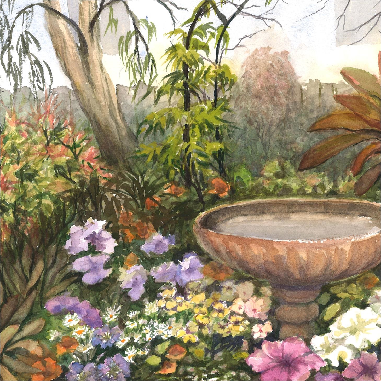Garden Joy, 2020, watercolour