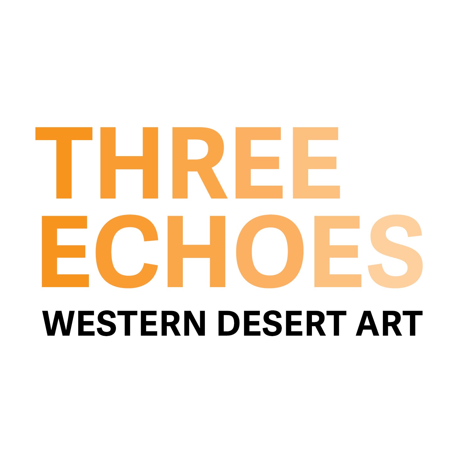 Three Echoes Western Desert Art