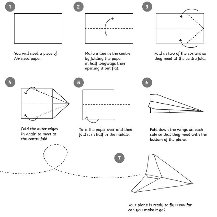 Paper plane instructions